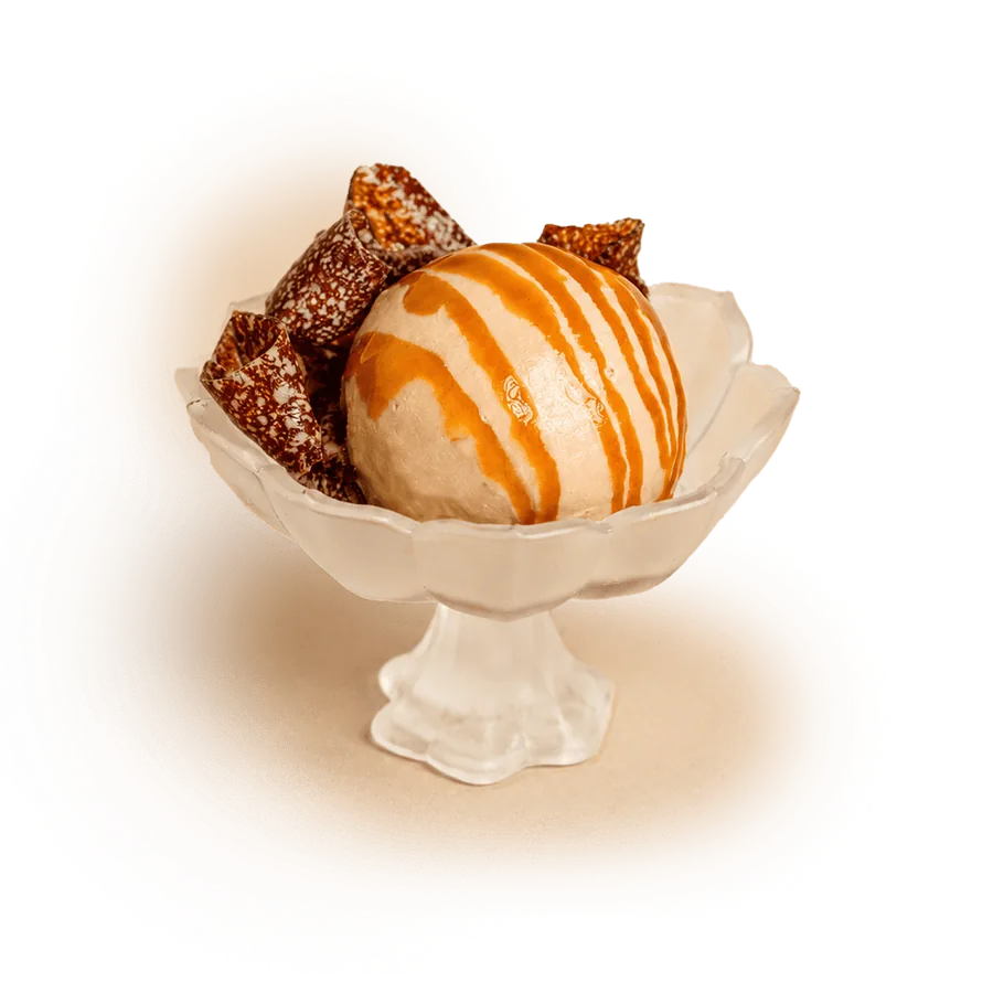 Date & Goat's Milk Ice Cream with Wagyu